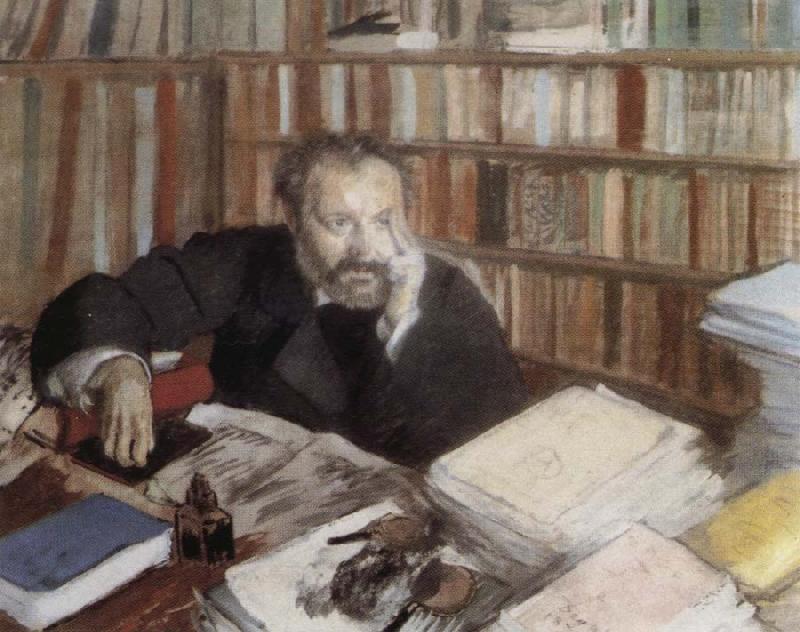 Edgar Degas Edmond Duranty(Detail) Sweden oil painting art